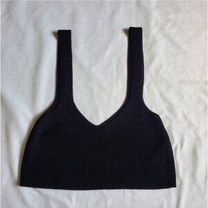 WILFRED Black Knitted Sleeveless Tank top Size Medium